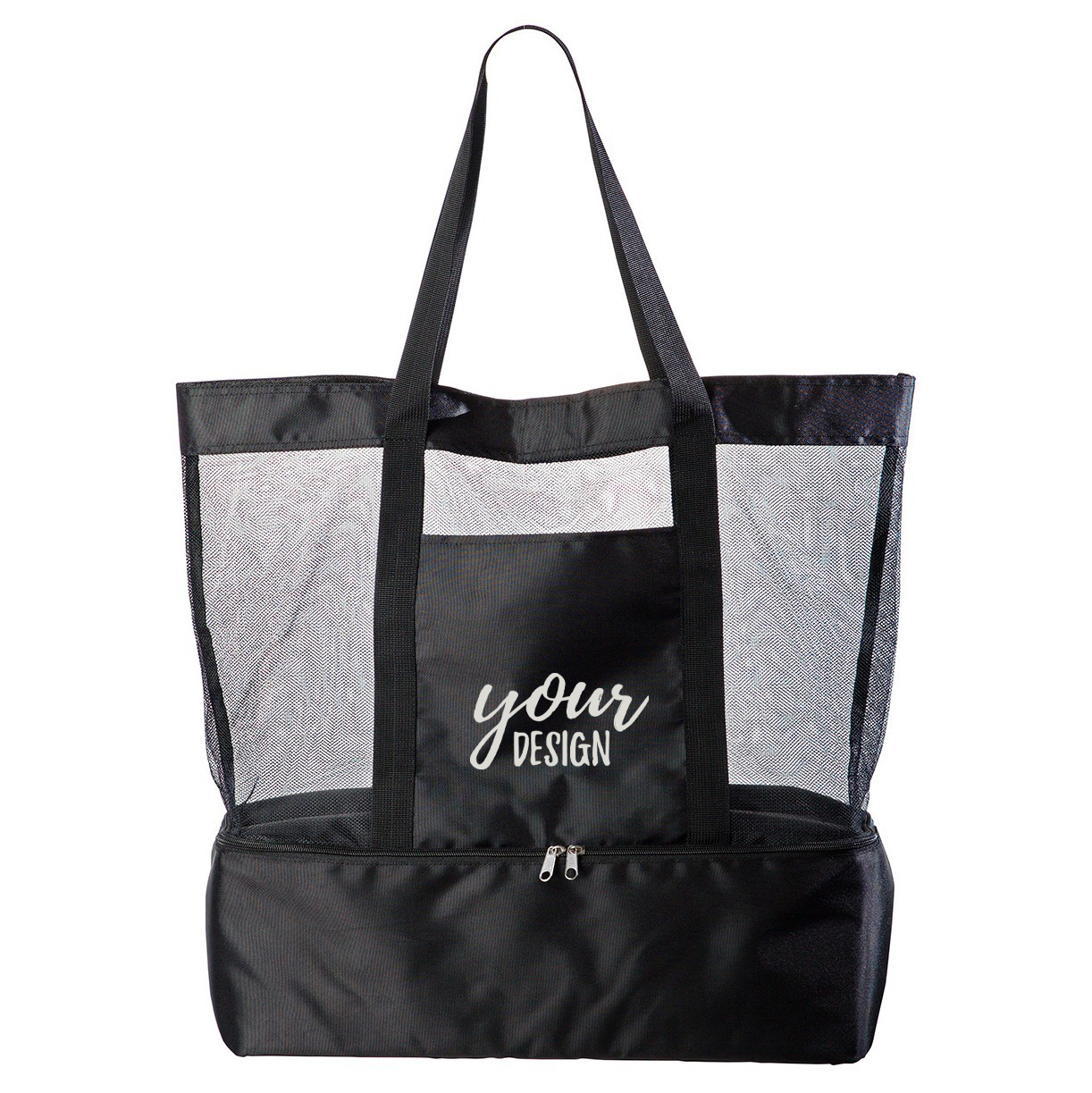 Custom Zip Mesh Beach Bag1