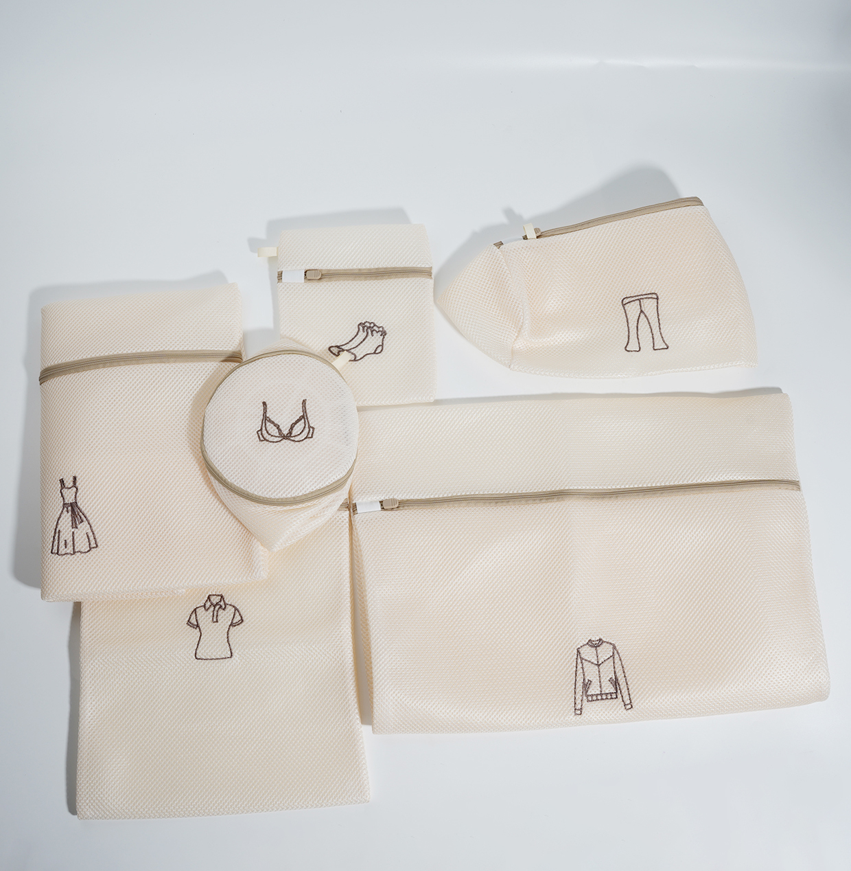 6 Pcs Laundry Mesh Bag Set4