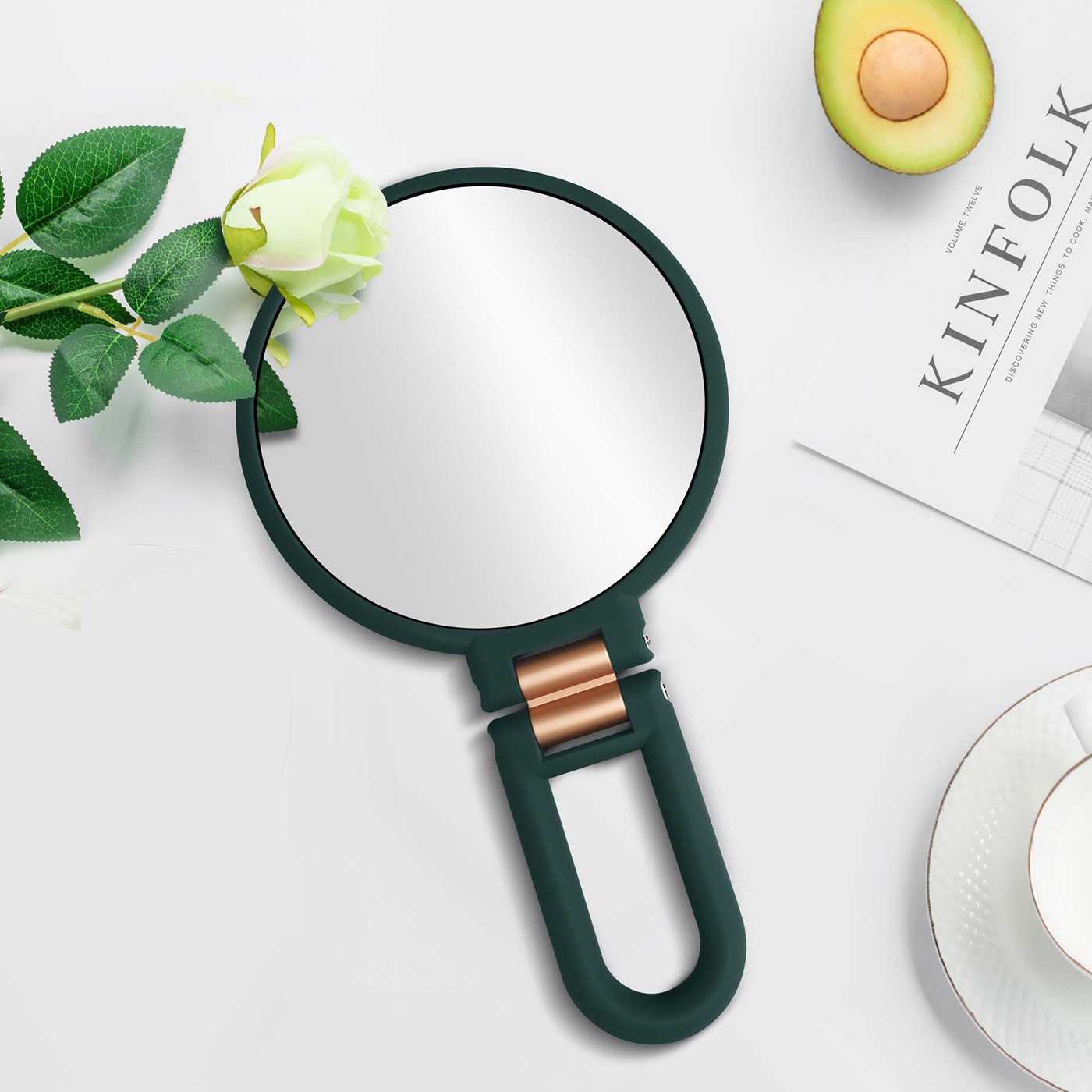 Portable Handheld Magnifying Makeup Mirror 3