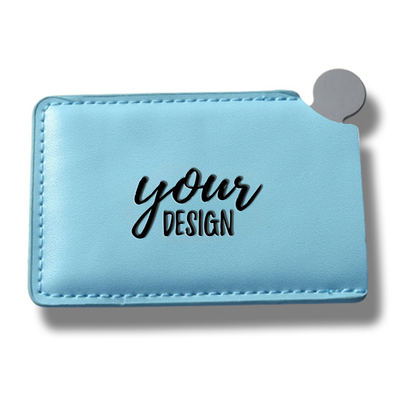 Leather Cover Rectangle Makeup Mirror1