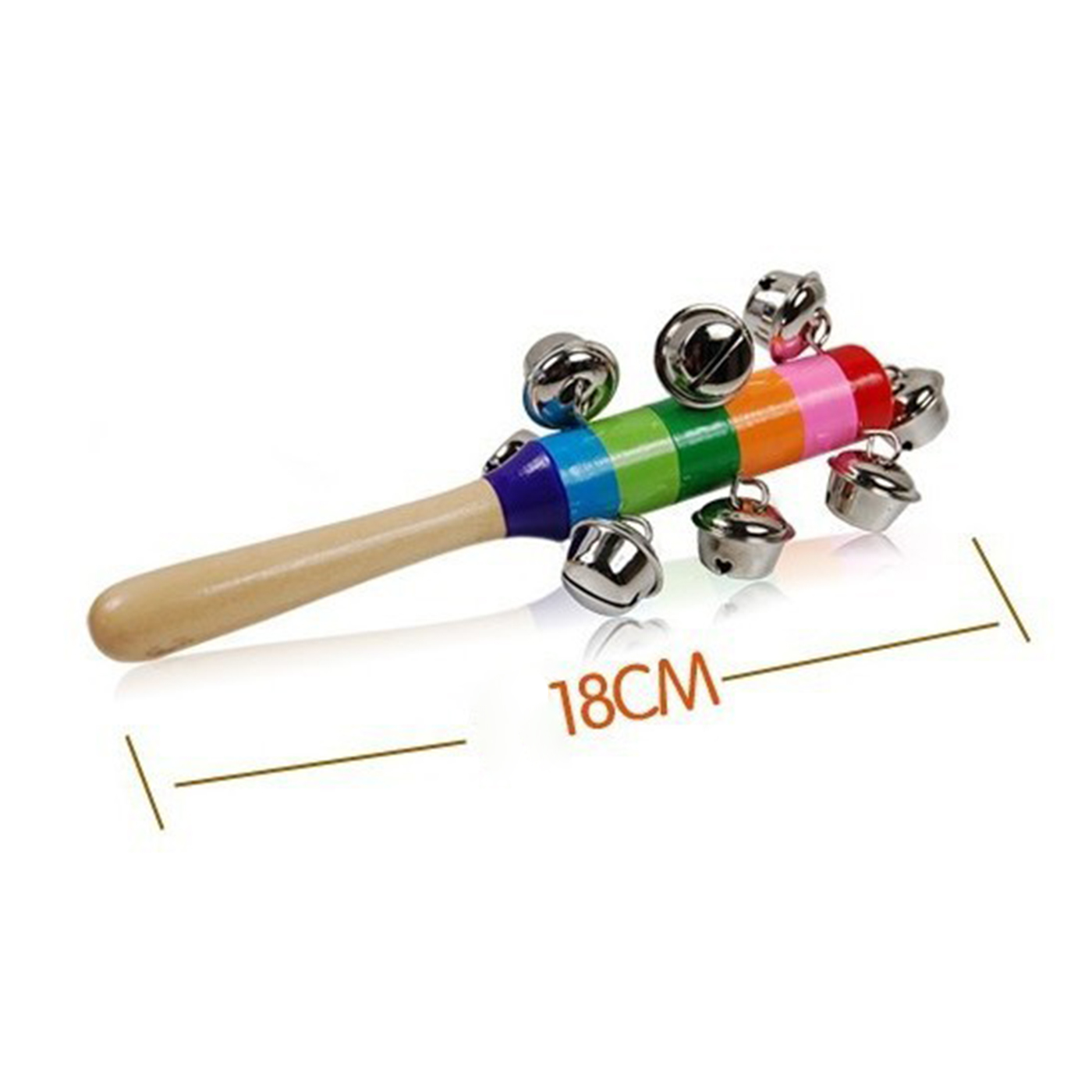 Rainbow Handle Wooden Bells2