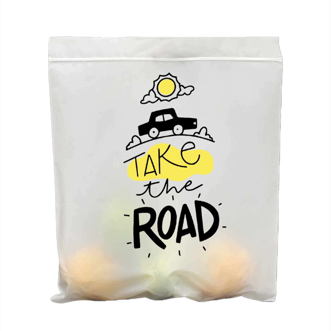 Clear Printed Logo Compostable Cloth Bag