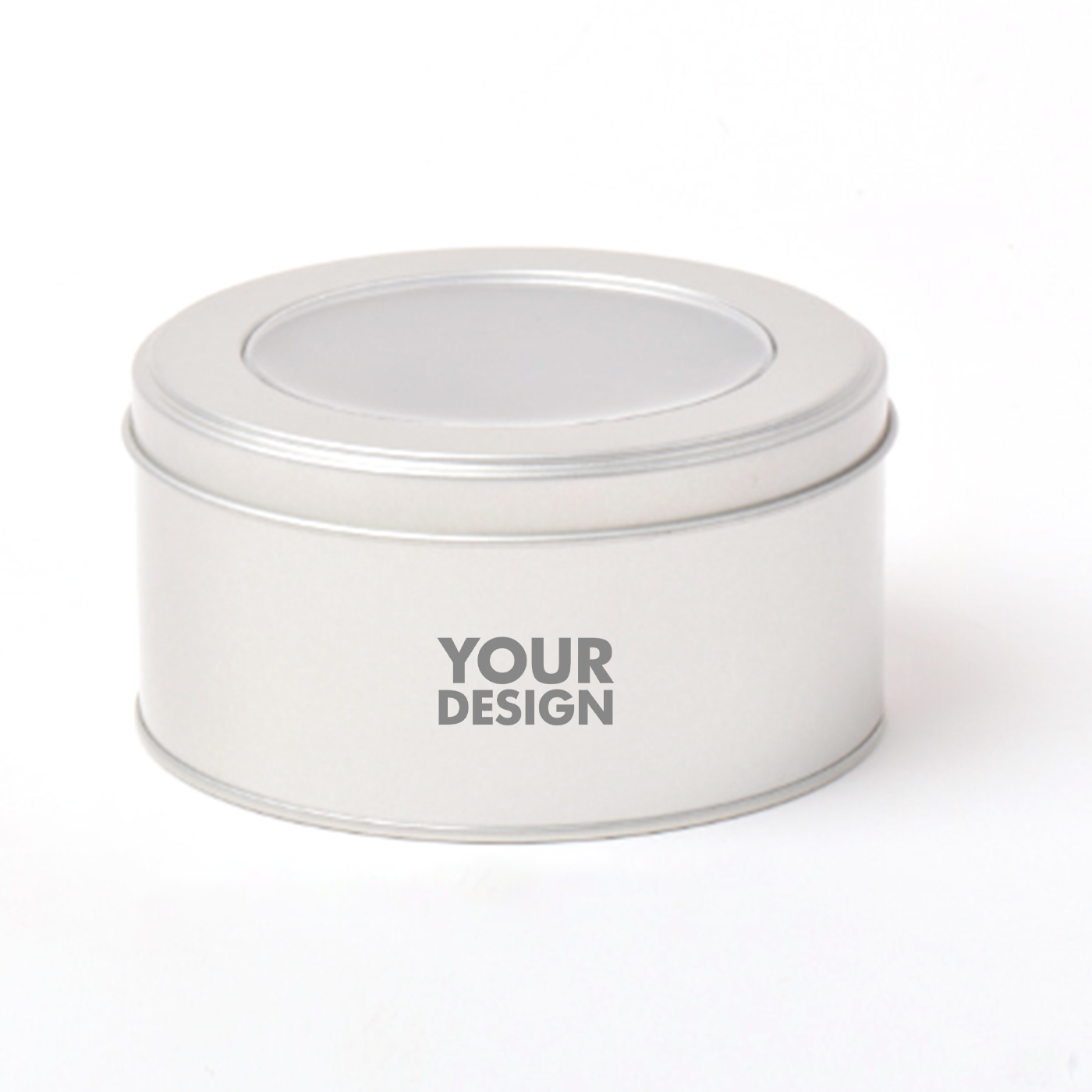 Tin Container With Window Lid 1