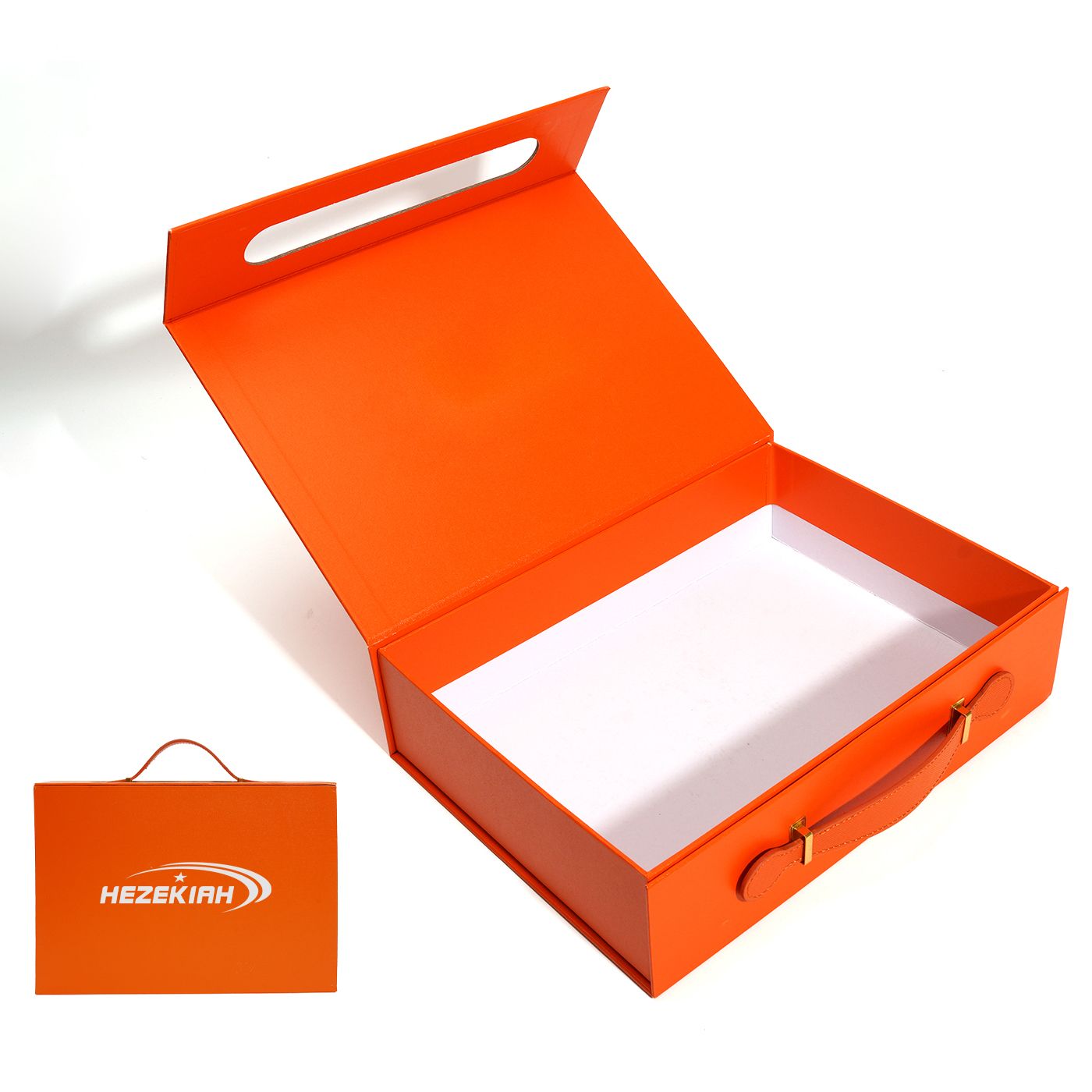 Custom Cardboard Gift Box with Handle1