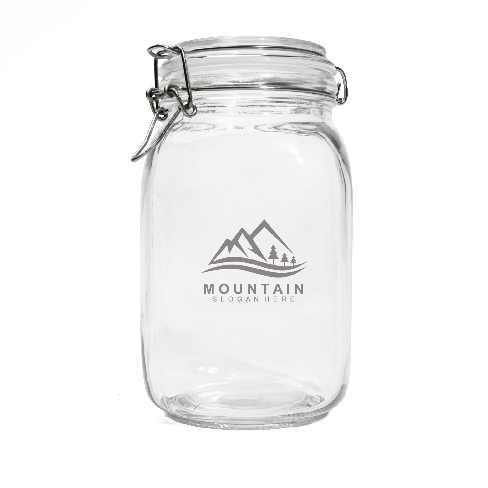 Custom Square Glass Mason Jar with Airtight Lid2