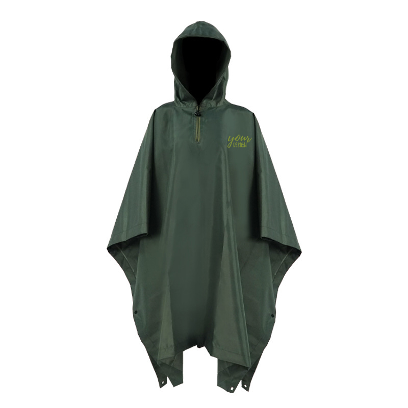 Custom Camouflage Rain Poncho2
