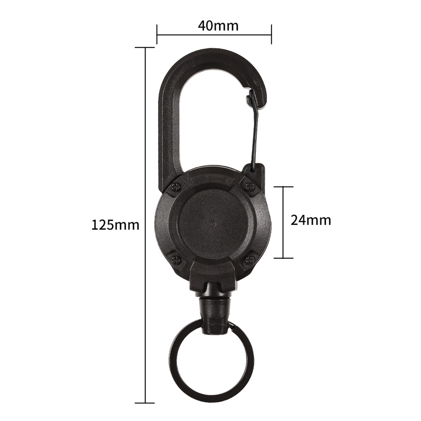 Carabiner Retractable Badge Holder2