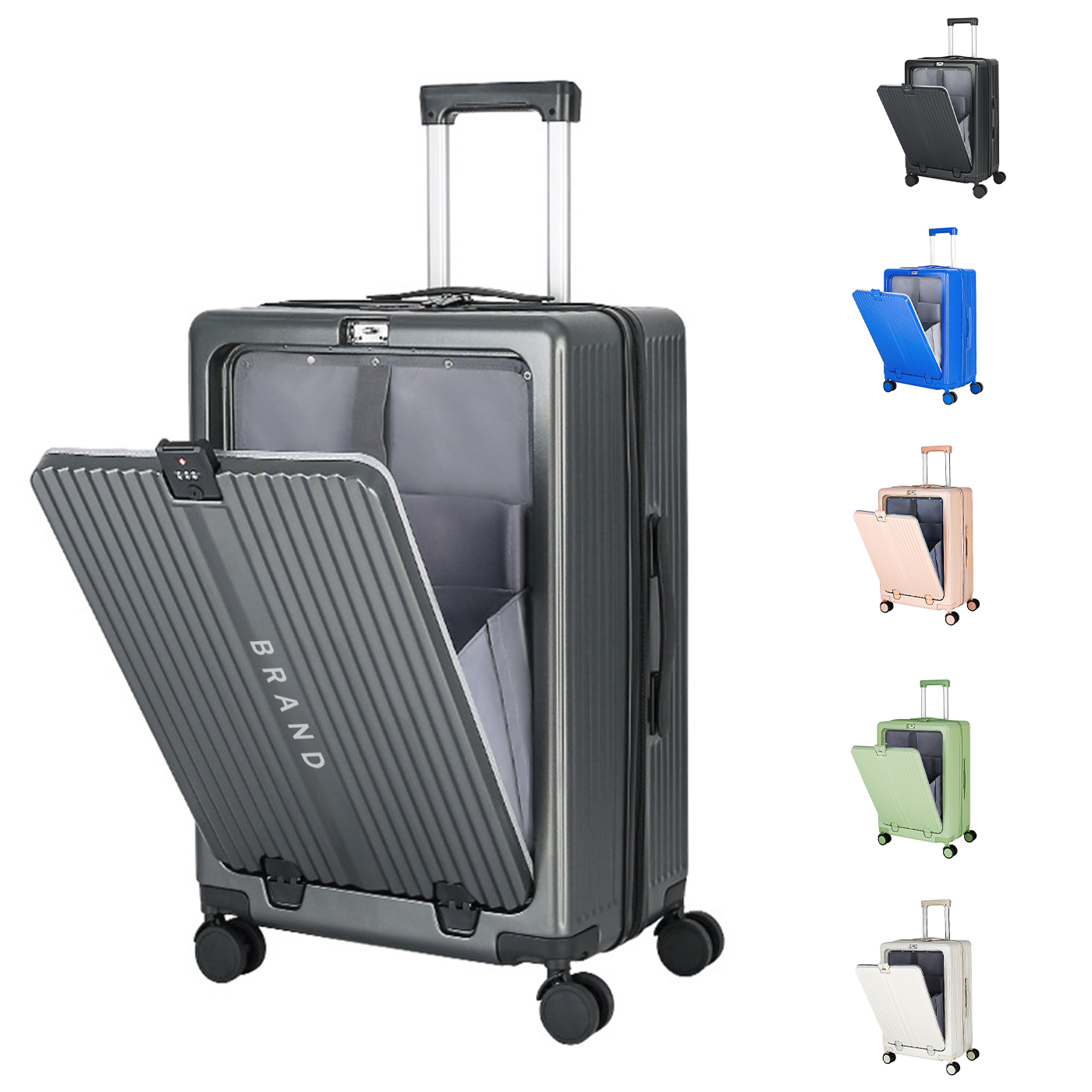 Front Opening Trolley Case