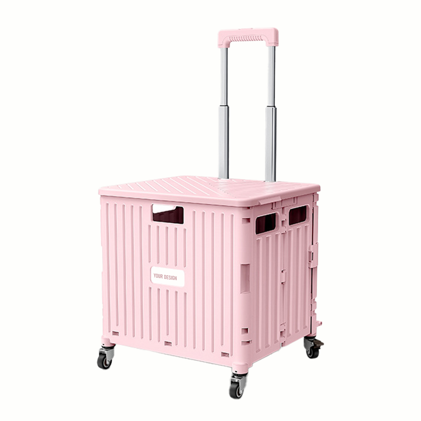 Foldable Shopping Trolley With Wheels1