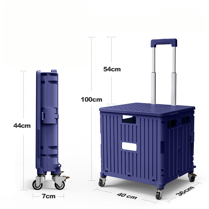 Foldable Shopping Trolley With Wheels2