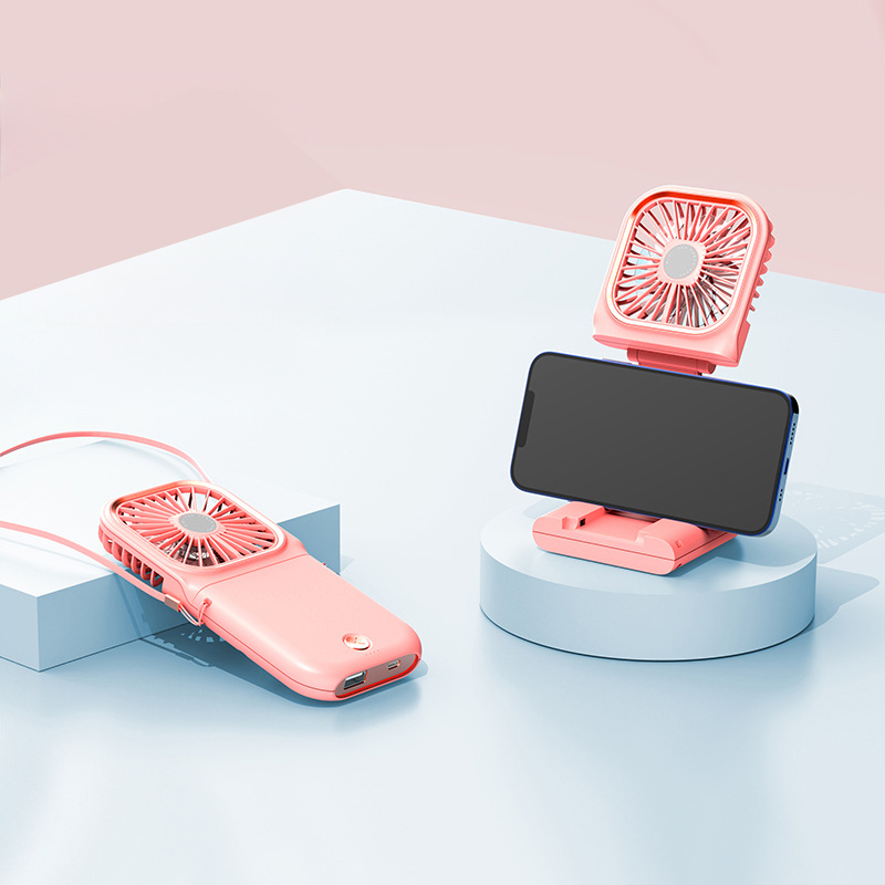 Portable Neck Fan With Phone Stand3