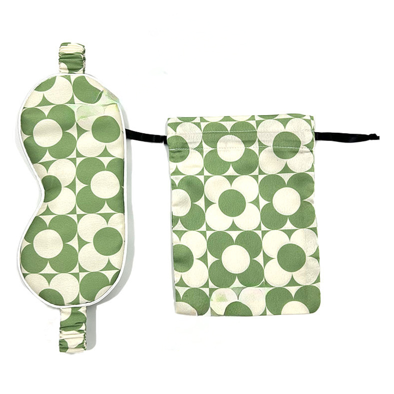 Simulated Silk Eye Mask Drawstring Bag Set2