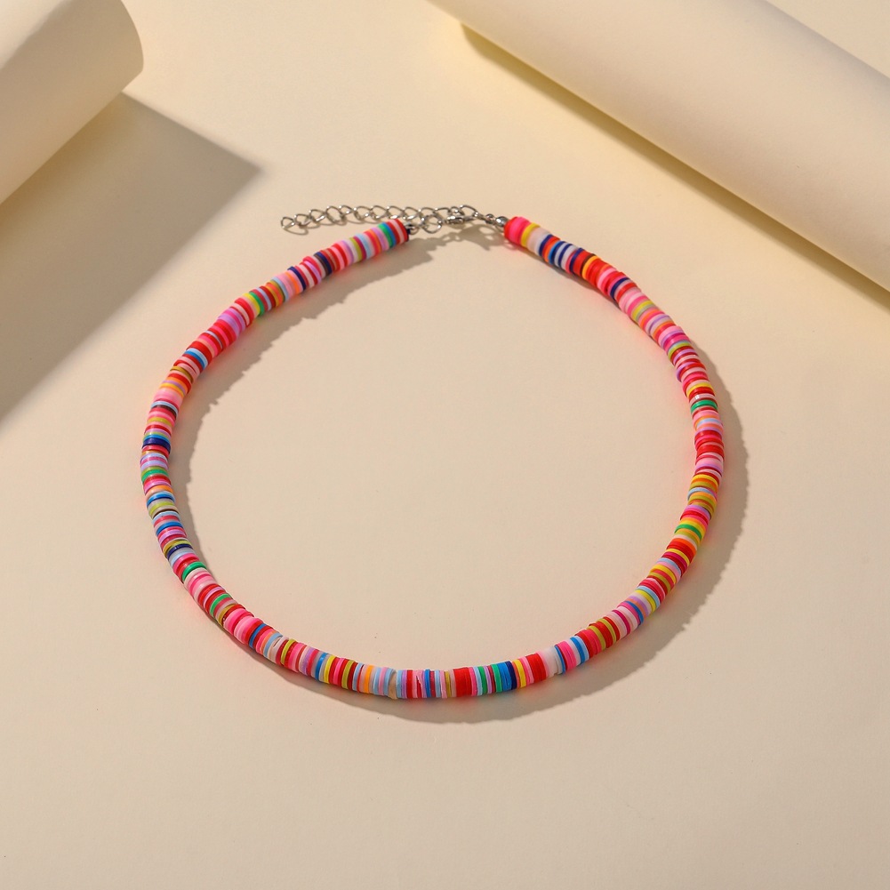 Custom Boho Soft Pottery Necklace2