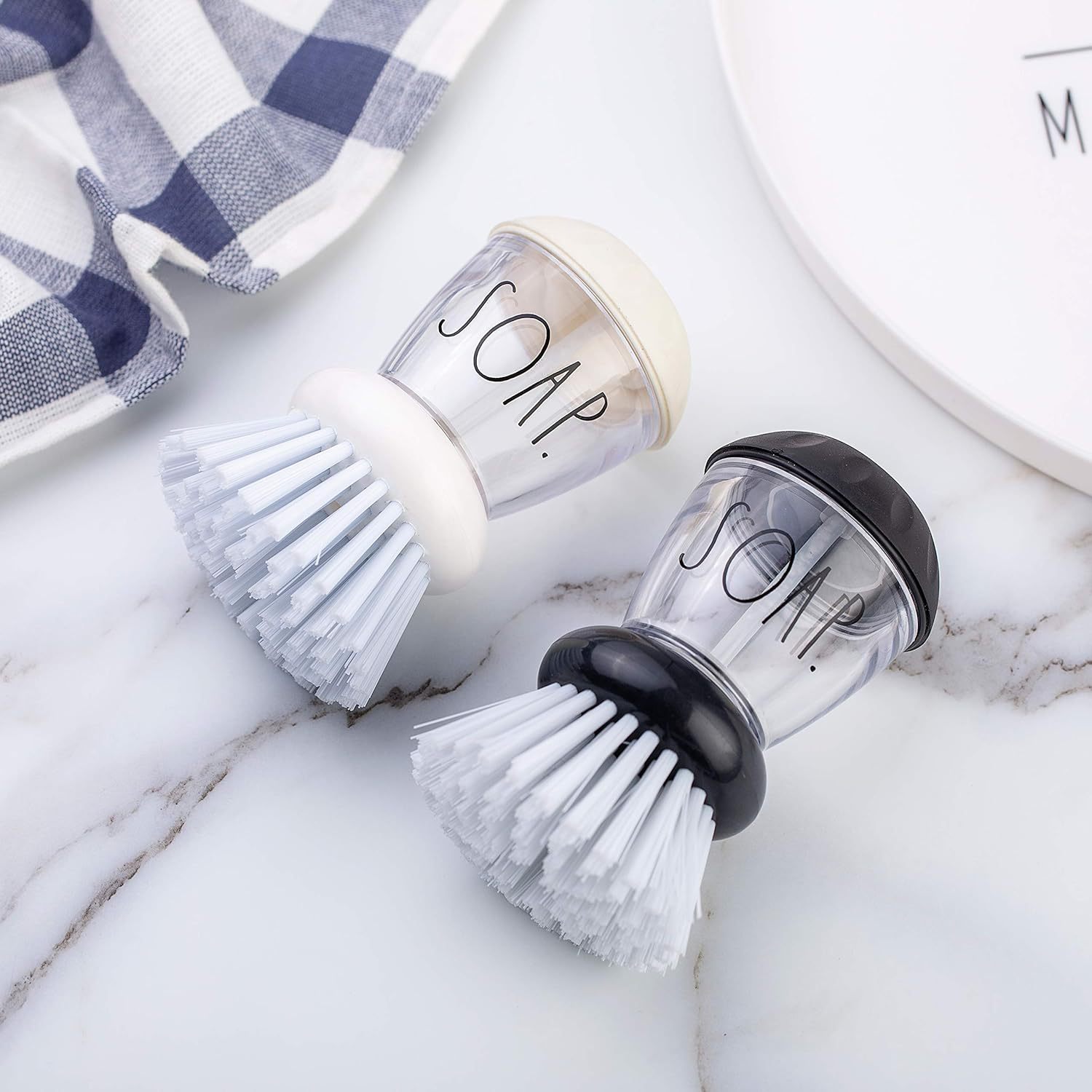 Custom Soap Dispensing Palm Brush