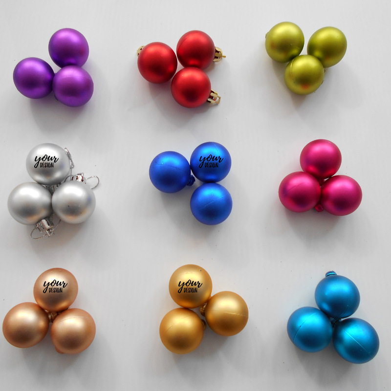 Custom Christmas Ornament Round Ball2