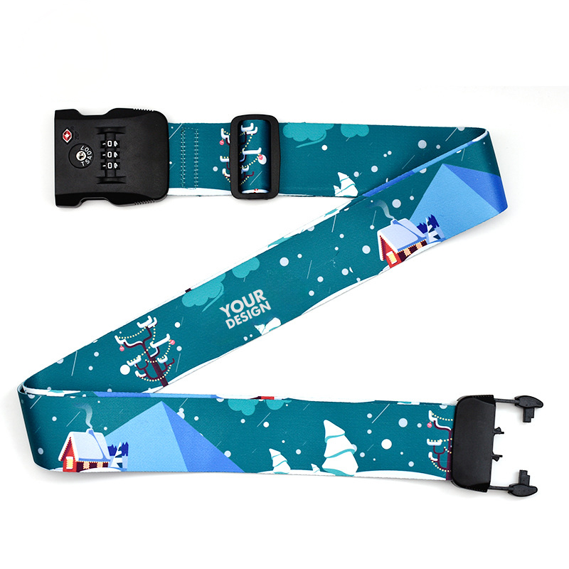 Combination Lock With Luggage Strap1