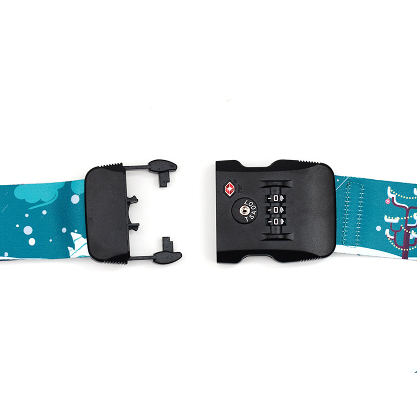 Combination Lock With Luggage Strap2