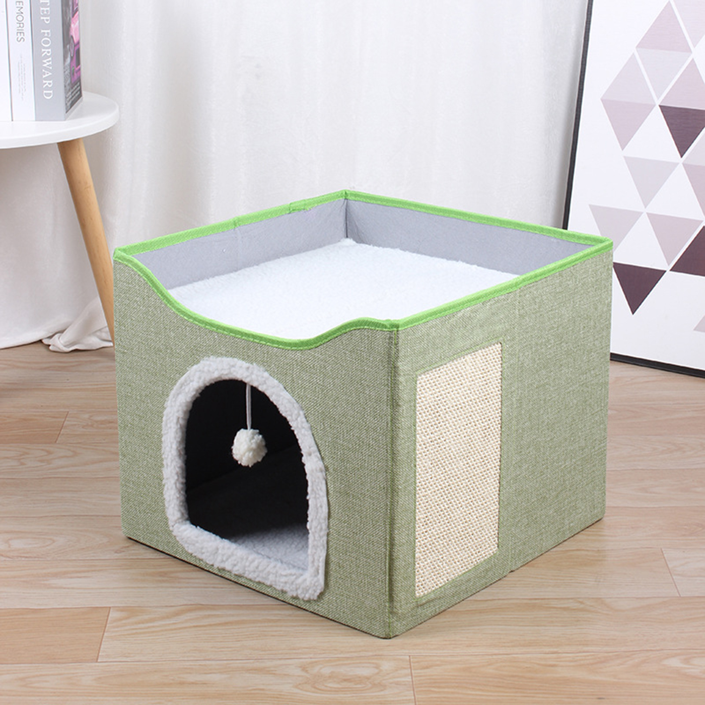 Cat Beds With Scratch Pad3