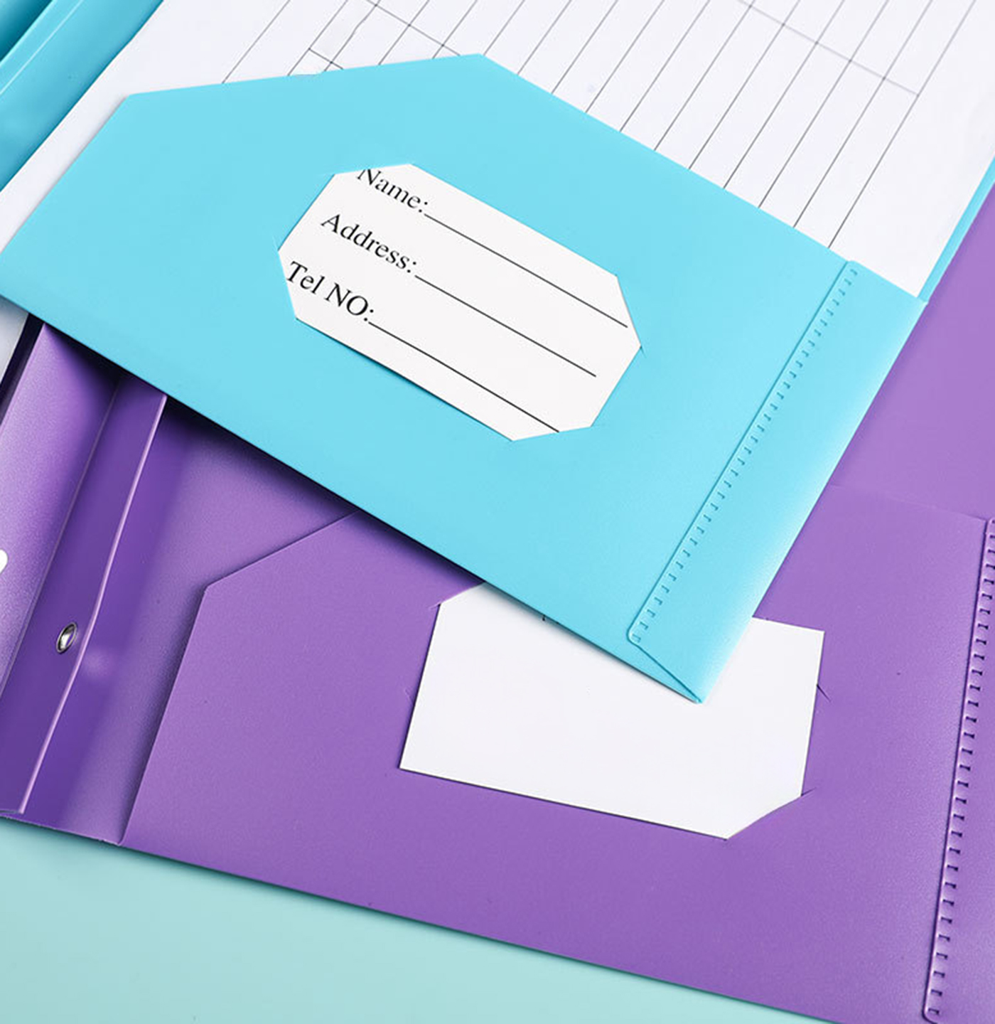  Plastic Folders With Metal Fastener2
