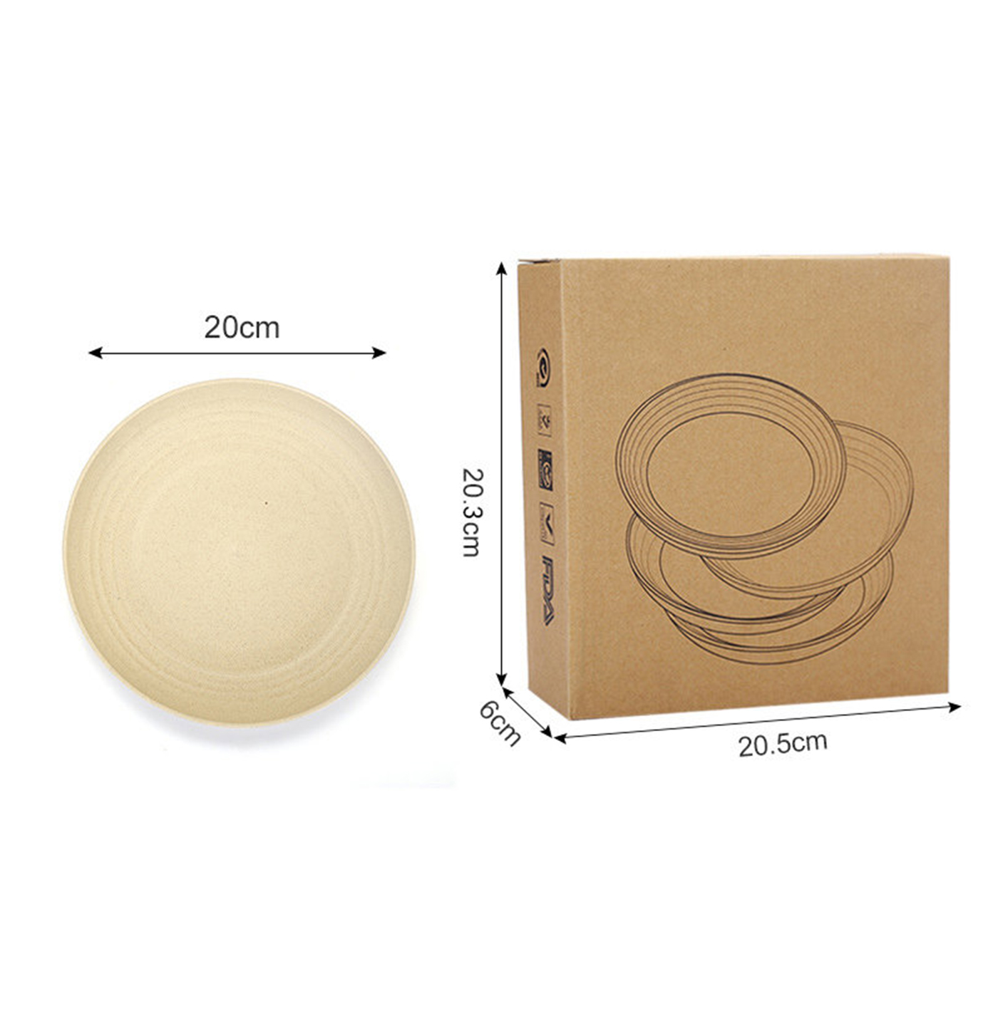 Reusable Wheat Straw Plates 4