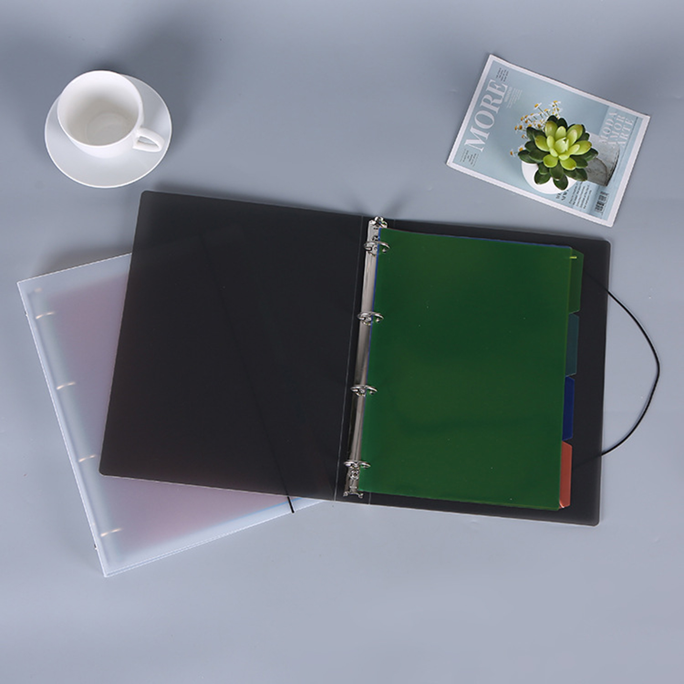 Transparent Frosted Plastic Binder3
