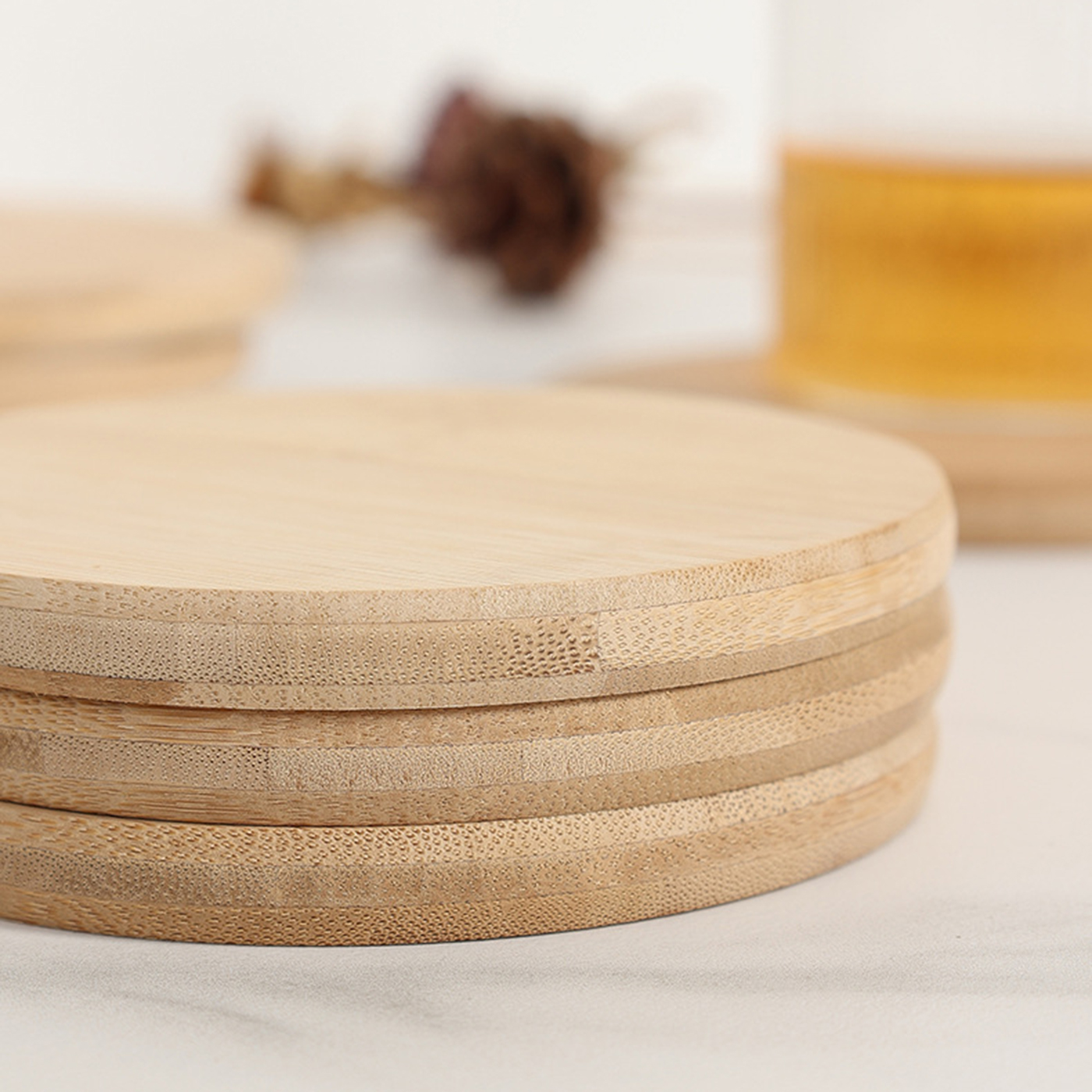 Custom Round Wooden Coasters3