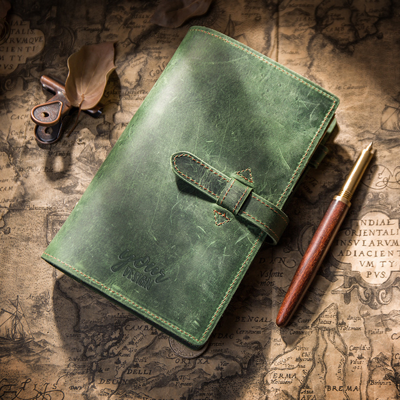 Vintage A5 Leather Travel Journal Binder1