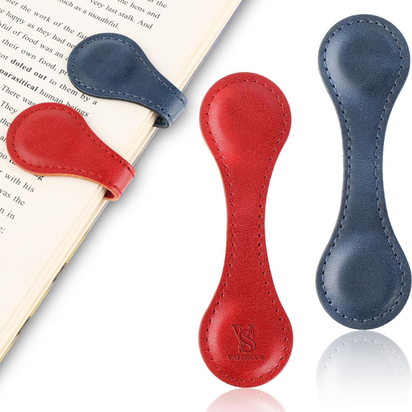 PU Leather Page Marker Clip 