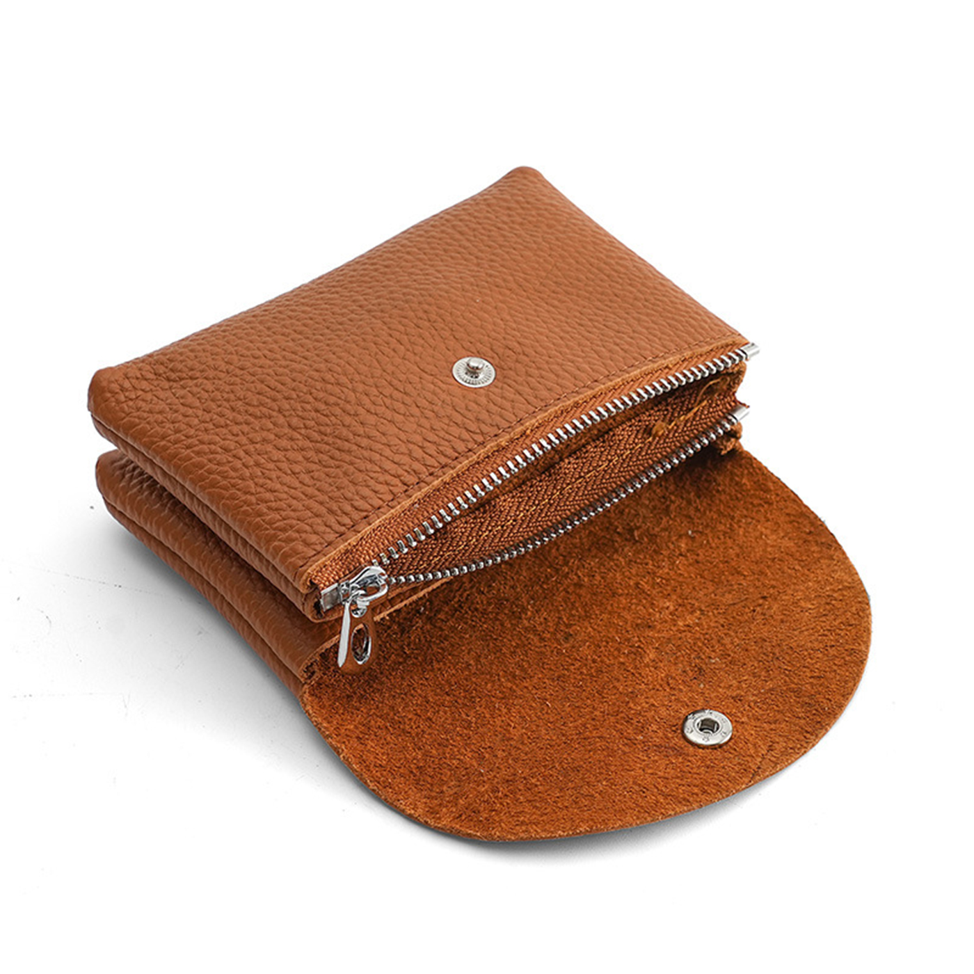 Leather Coin Purse With Snap2