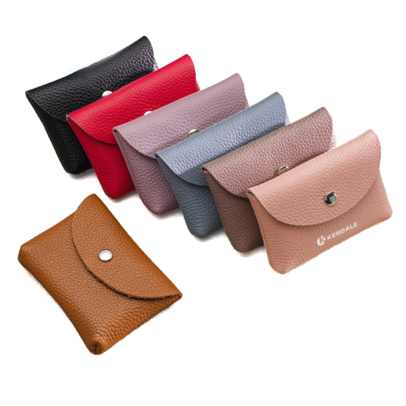Leather Coin Purse With Snap