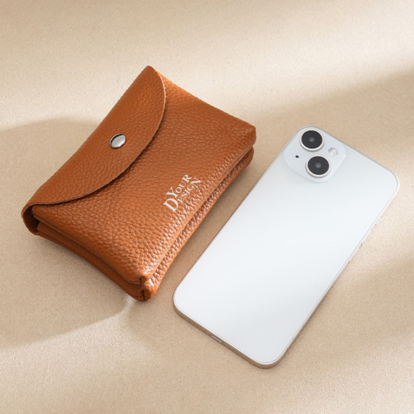 Leather Coin Purse With Snap1