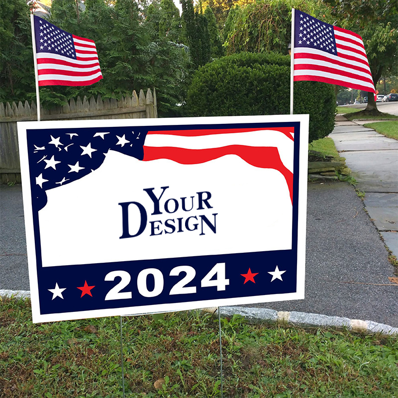 Custom Yard Sign With Lawn Stakes1