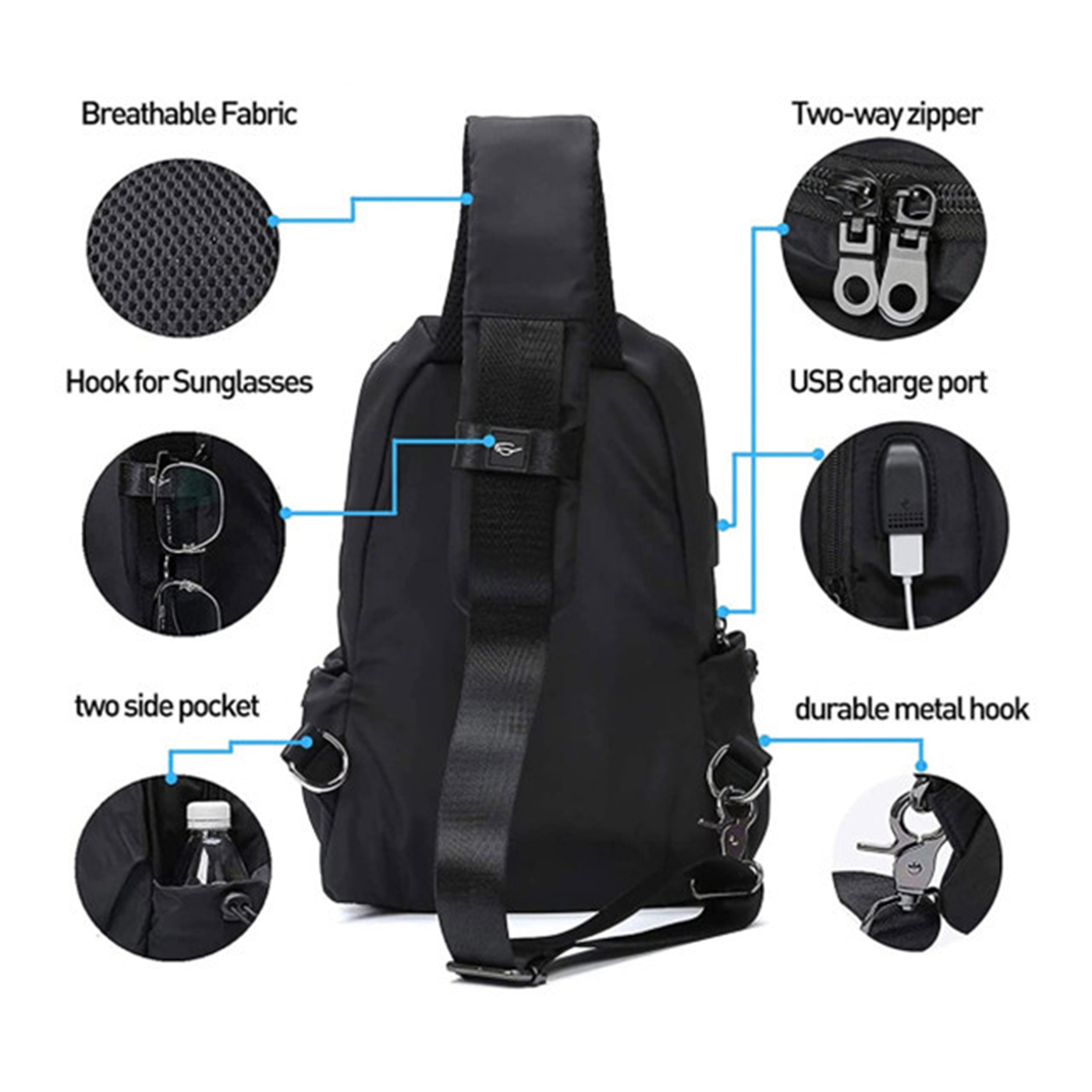 Casual Chest Crossbody Bag 2