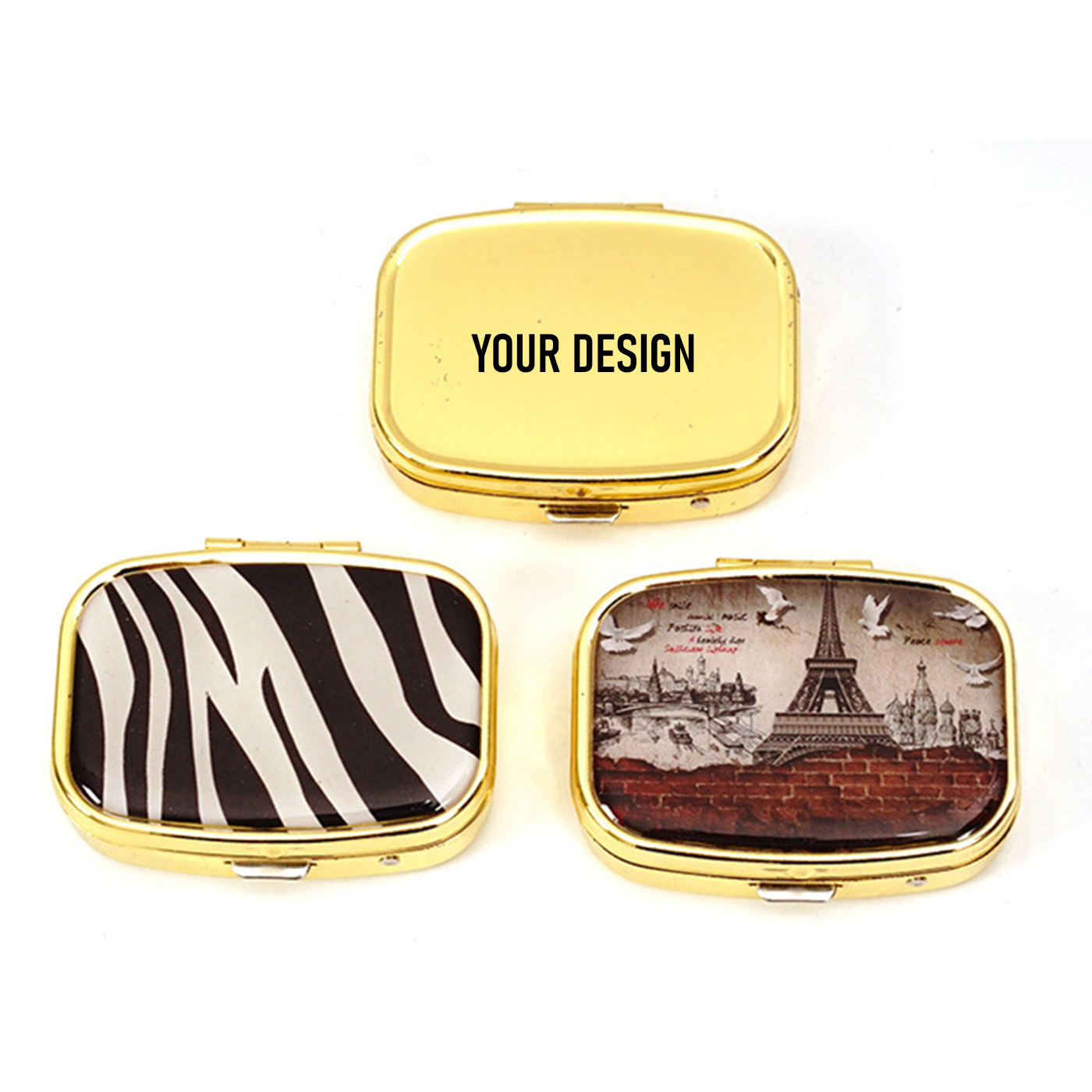 Travel Metal Pocket Pill Box 1
