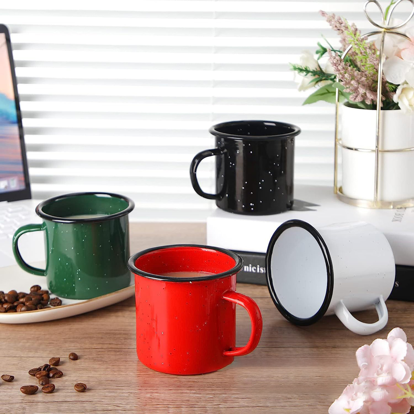 Enamel Cup With Printing Logo3