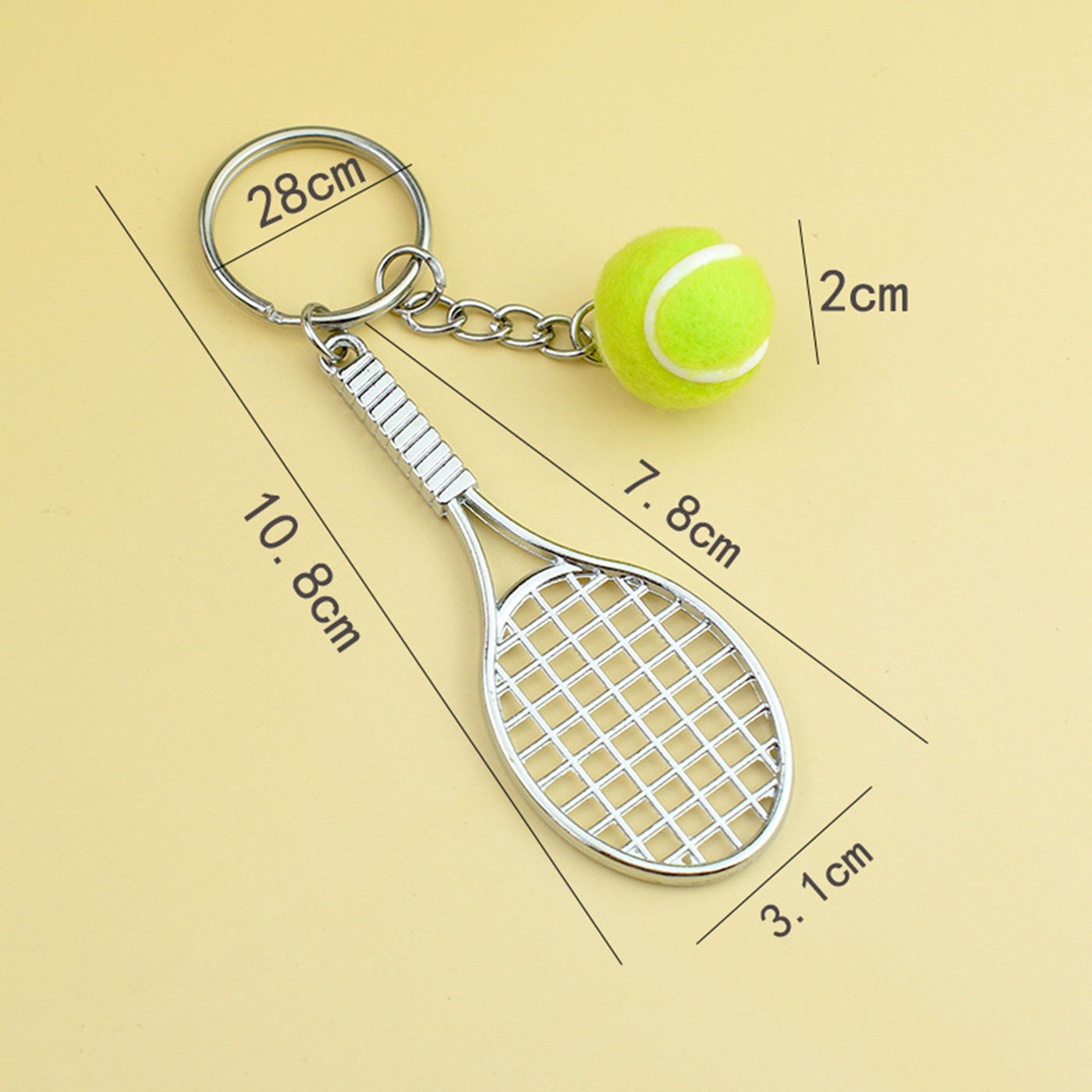 Mini Tennis Key Ring2