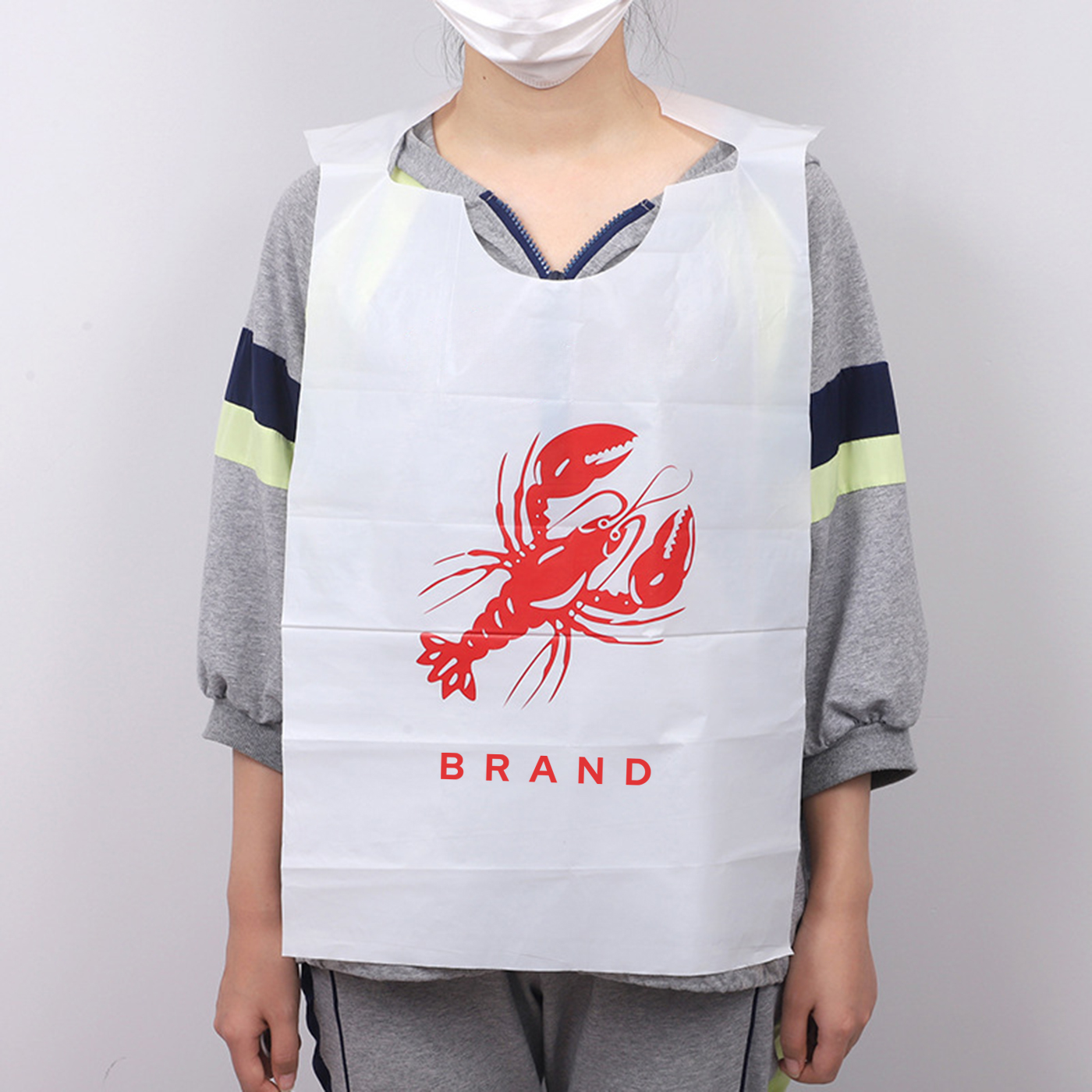 Disposable Restaurant Plastic Bib