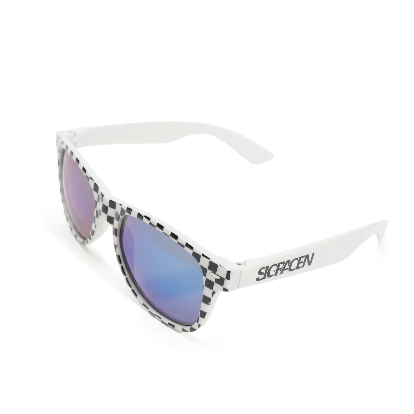 Custom Black Frame Checker Sunglasses