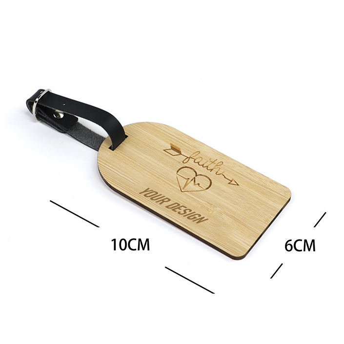Personalised Wooden Luggage Tag2