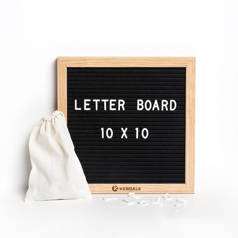 Wood Framed Felt Letter Board