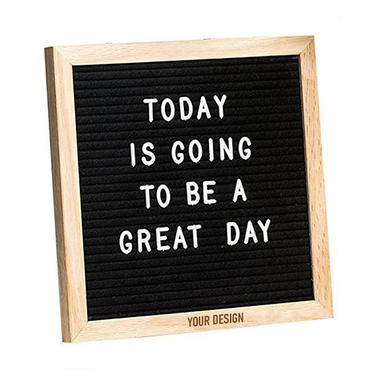 Wood Framed Felt Letter Board1