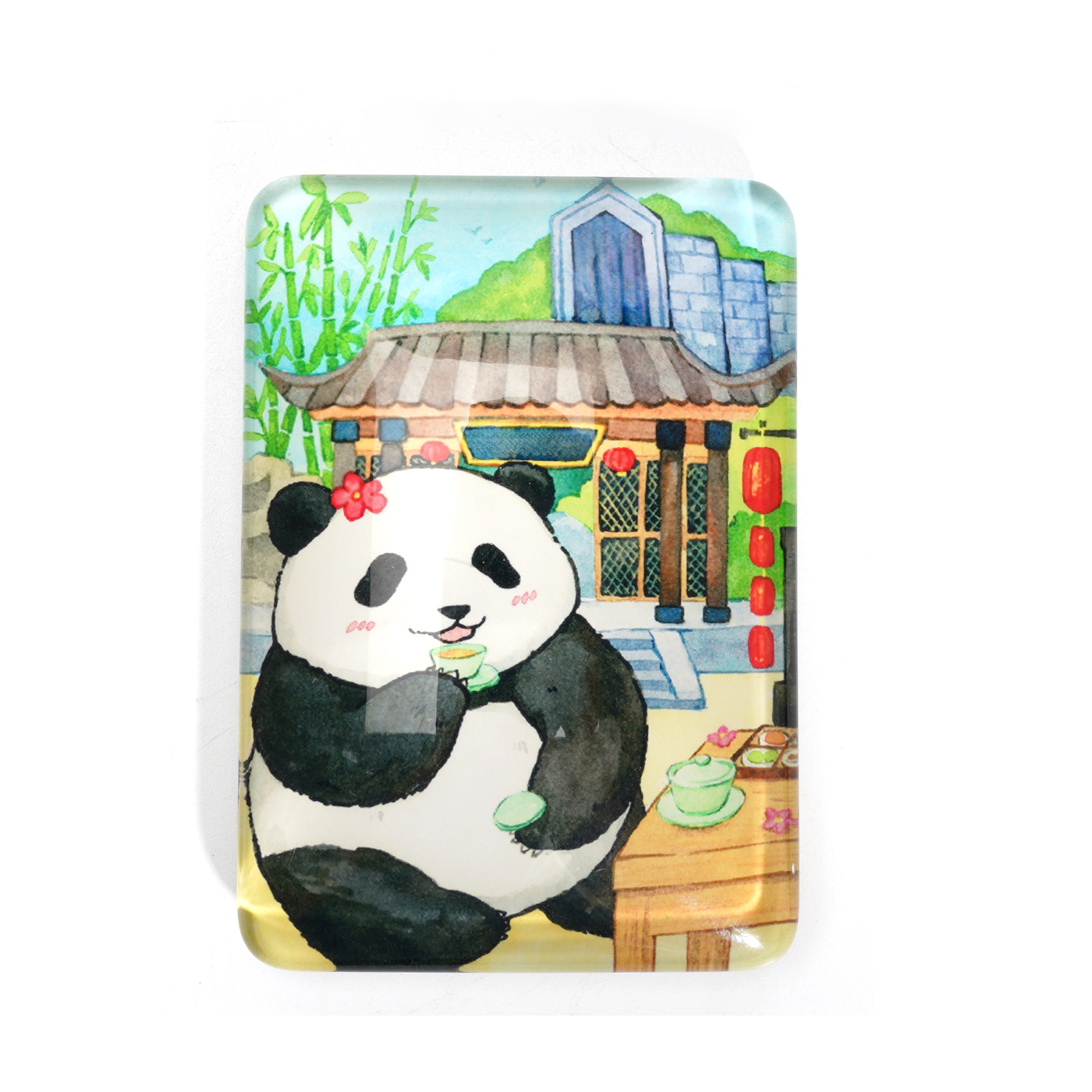 Glass Strong Magnetic Refrigerator Magnet