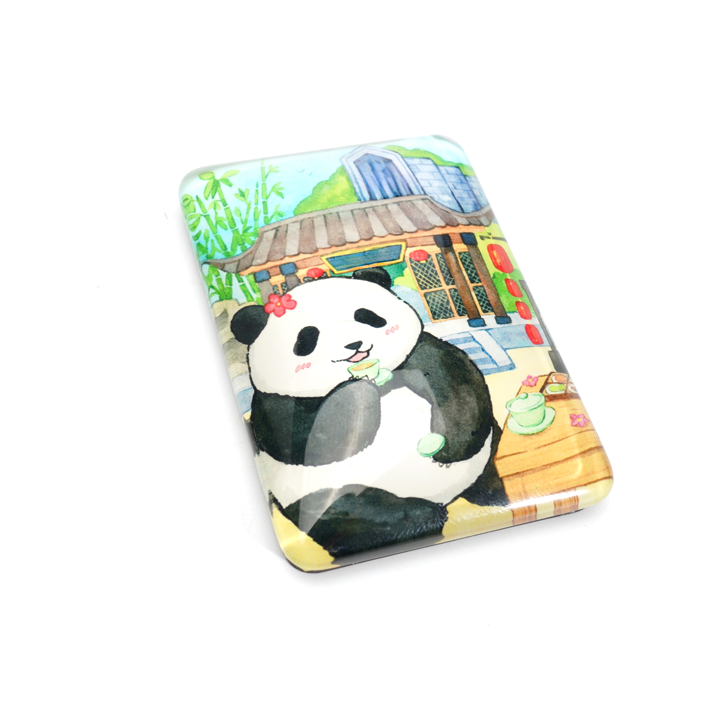 Glass Strong Magnetic Refrigerator Magnet1