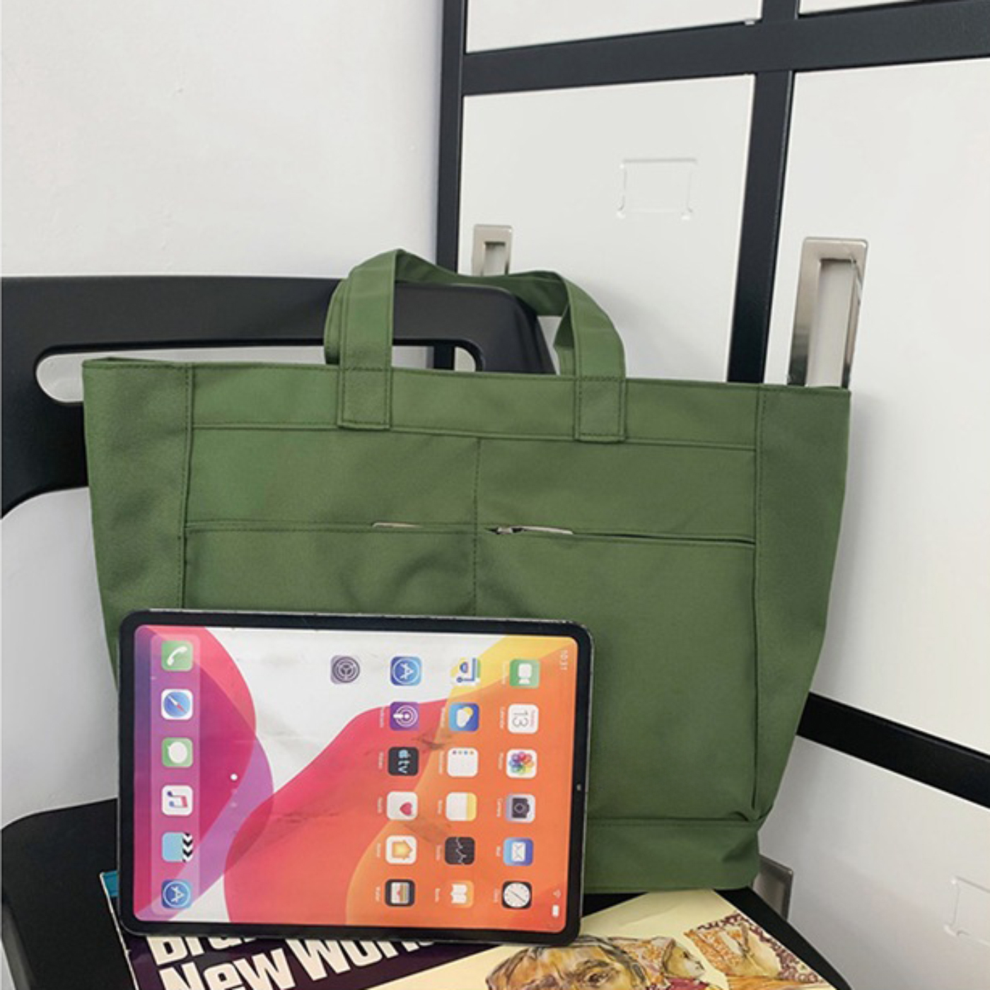 Large Travel Oxford Tote2