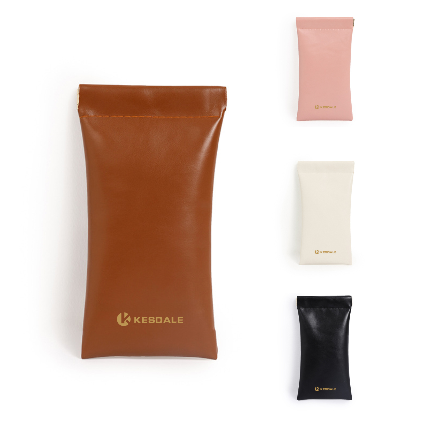 PU Leather Shrapnel Sunglasses Storage Bag