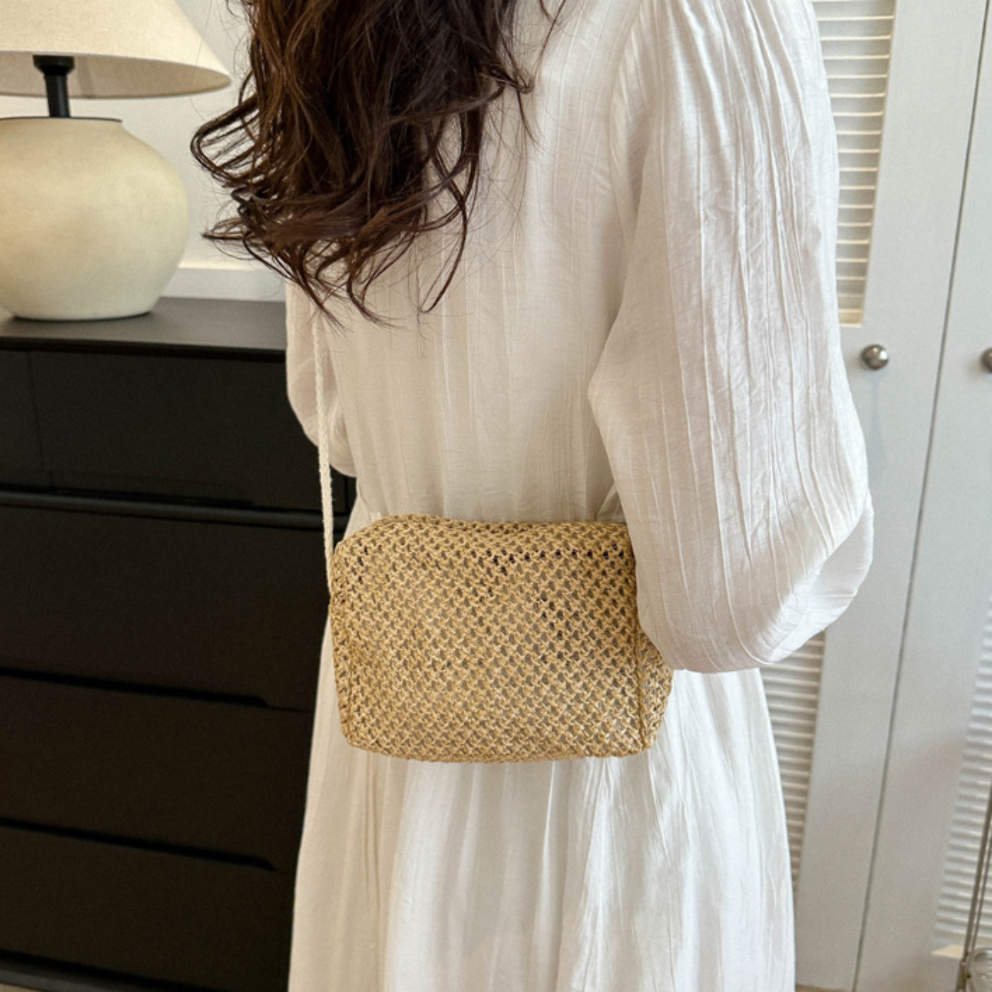 Mesh Summer Beach Straw Bags 4