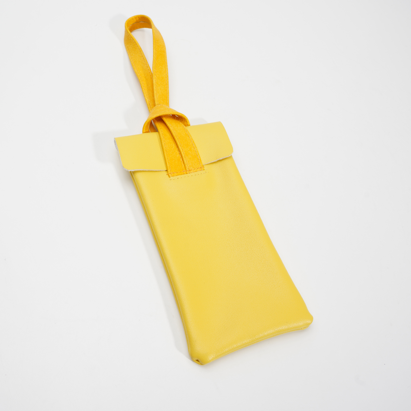 Custom Leather Glasses Storage Bag With Strap 2