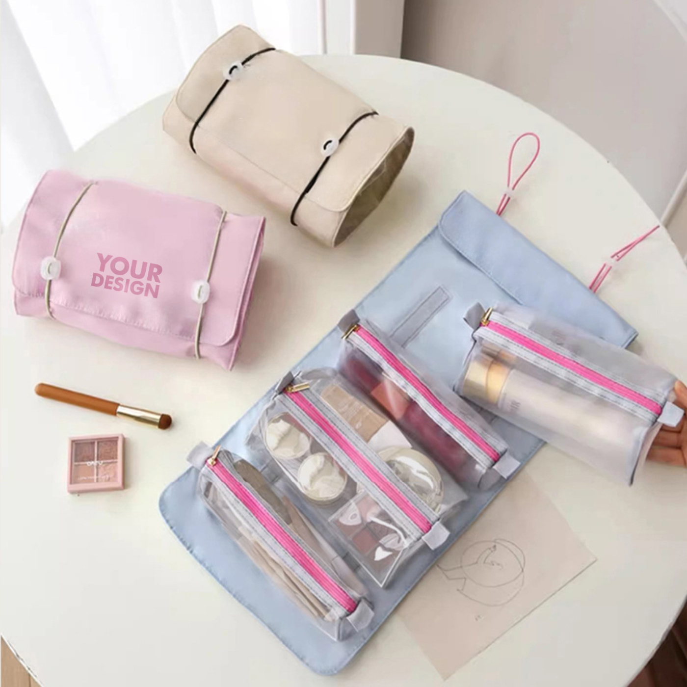 Custom Folding Travel Toiletry Bag1