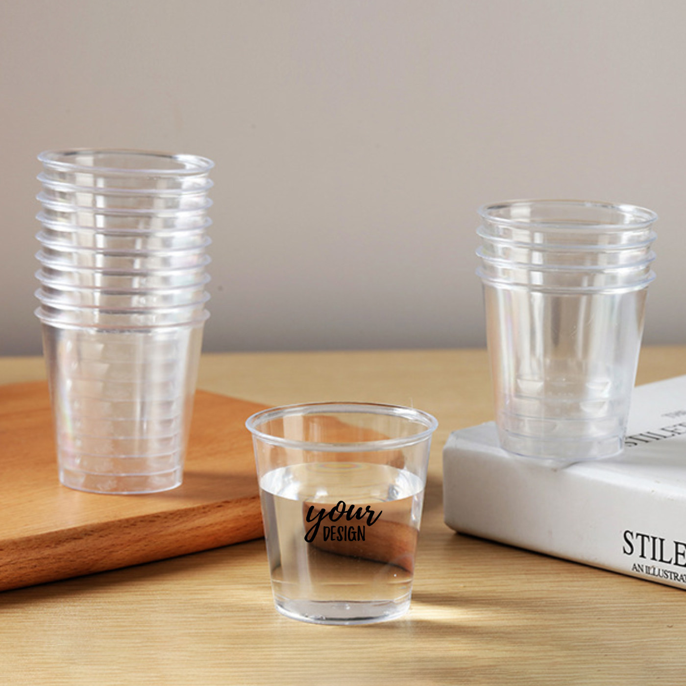 3 oz.  Clear Plastic Party Cup1