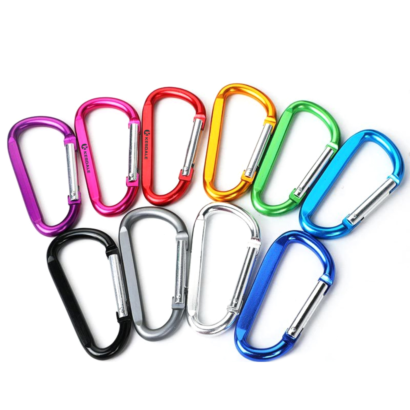 Personalized D-shaped Metal Carabiner
